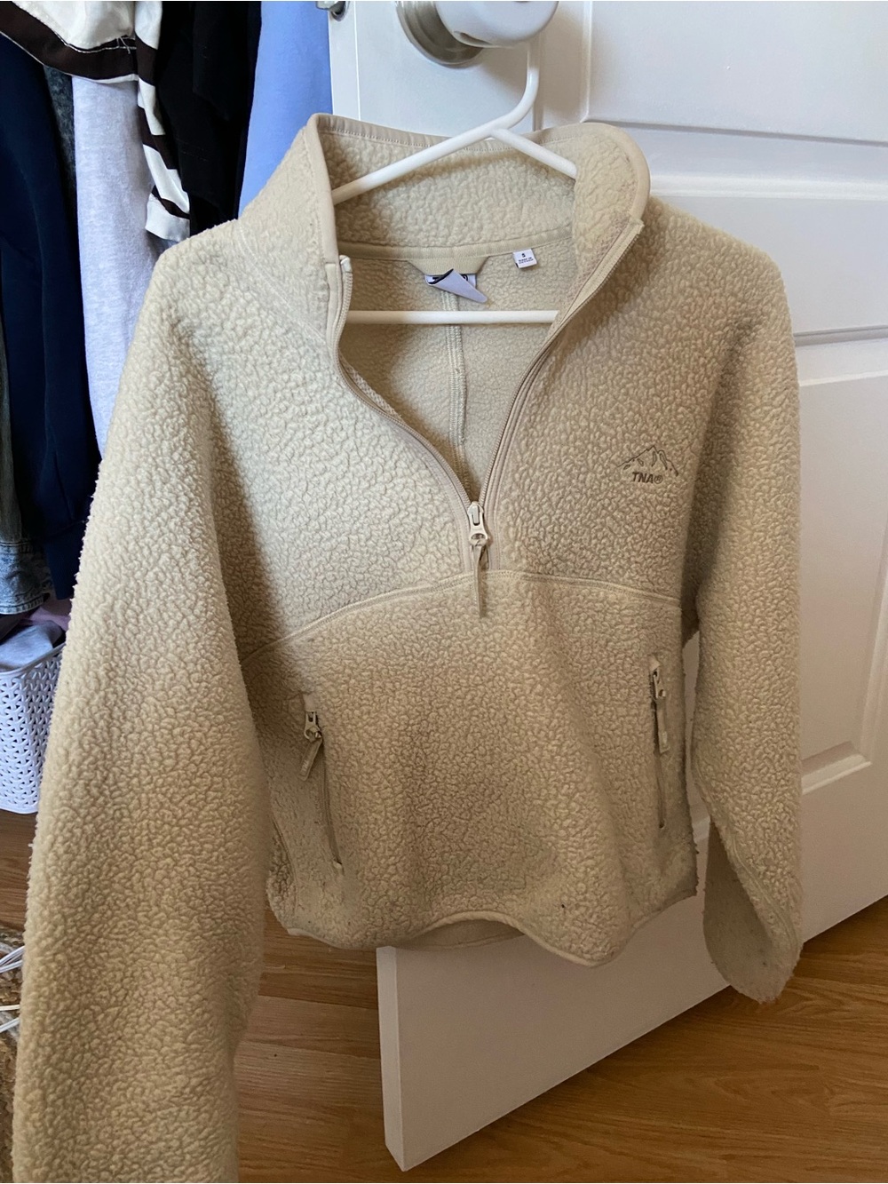 TNA Cream Sherpa Zip Pullover
